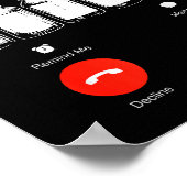 One Minllion Beers Are Calling Phone Screen Beer D Poster (Ecke)