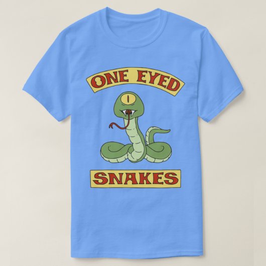 One Mit Augen Snakes ShirtTShirt T-Shirt (Design vorne)