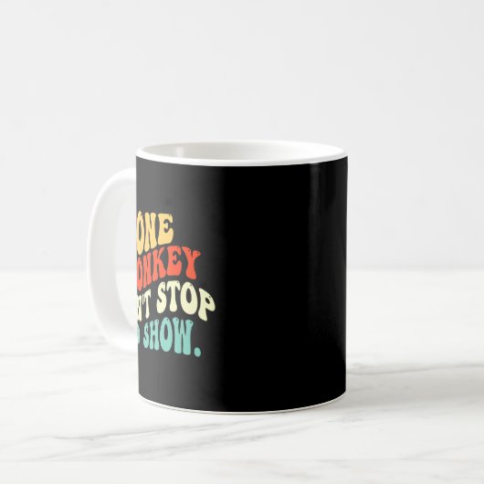 One Monkey Dont Stop No Show Kaffeetasse (Vorderseite Links)