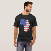One Month Can't Hold Our History Africa Map Americ T-Shirt (Vorne ganz)