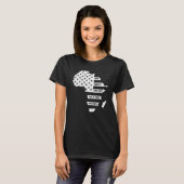 One Month Can't Hold Our History Africa Map Americ T-Shirt (Vorne ganz)