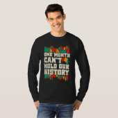 One Month Can't Hold Our History African Teacher B T-Shirt (Vorne ganz)