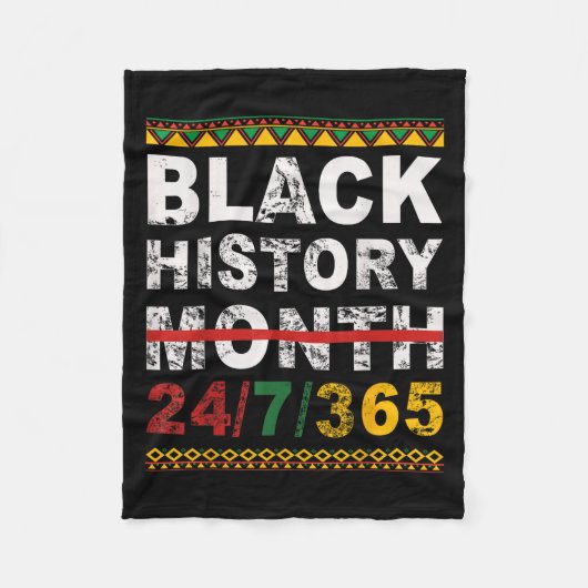 One Month Can't Hold Our History Black History Mon Fleecedecke (Vorderseite)