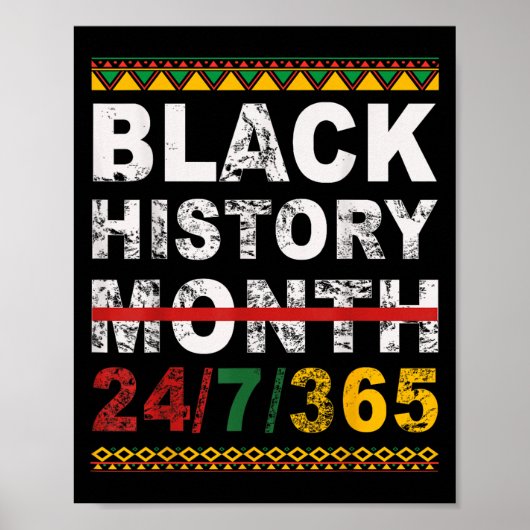 One Month Can't Hold Our History Black History Mon Poster (Vorne)