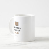 One More Chapter A Lie Funny Book Lover Mug Kaffeetasse (Vorderseite Links)