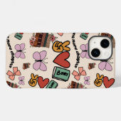 One More Chapter Book Lover Pattern Phone Case (Rückseite (Horizontal))