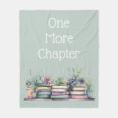 One More Chapter Personalized Cozy Reading Fleecedecke (Vorderseite)