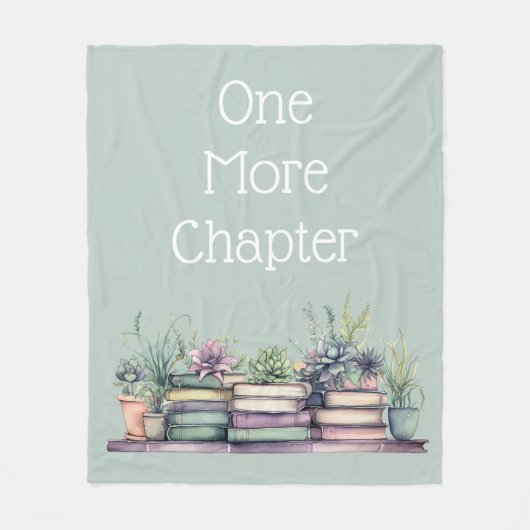 One More Chapter Personalized Cozy Reading Fleecedecke (Vorderseite)