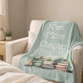 One More Chapter Personalized Cozy Reading Fleecedecke