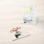 One More Chapter Red Script l Book Lovers & Reader Rechteckiger Pappuntersetzer (Vor Ort)