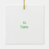 One More Game Mahjong Tiles Grandmillennial  Keramikornament (Rückseite)