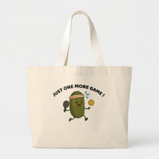 One More Game Pickleball Tote Bag Jumbo Stoffbeutel