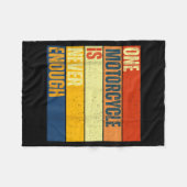 One Motorcycle Is Never Enough Fleecedecke (Vorderseite (Horizontal))