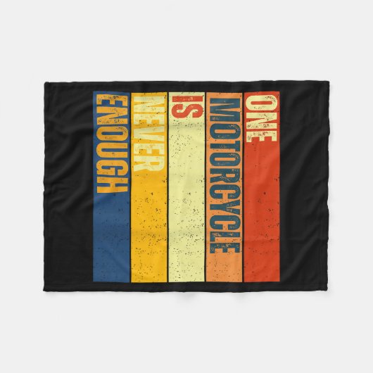 One Motorcycle Is Never Enough Fleecedecke (Vorderseite (Horizontal))