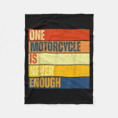 One Motorcycle Is Never Enough Fleecedecke (Vorderseite)