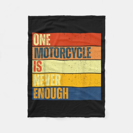 One Motorcycle Is Never Enough Fleecedecke (Vorderseite)