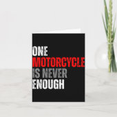One Motorcycle Is Never Enough Funny Biker Quote F Karte (Vorderseite)