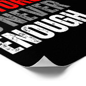 One Motorcycle Is Never Enough Funny Biker Quote F Poster (Ecke)