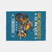 One Motorcycle Is Never Enough - Funny Biker Quote Fleecedecke (Vorderseite (Horizontal))