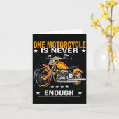 One Motorcycle Is Never Enough - Funny Biker Quote Karte (Gelbe Blume)