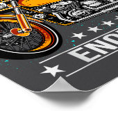 One Motorcycle Is Never Enough - Funny Biker Quote Poster (Ecke)