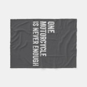 One Motorcycle Is Never Enough Funny Motorcycle Bi Fleecedecke (Vorderseite (Horizontal))