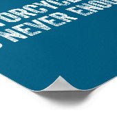 One Motorcycle Is Never Enough Funny Motorcycle Bi Poster (Ecke)