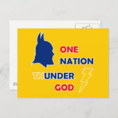 One Nation Thunder God Postkarte (Vorne/Hinten)