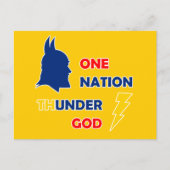 One Nation Thunder God Postkarte (Vorderseite)