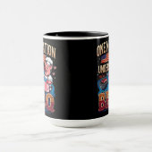 One Nation Under BBQ – Vintage Chef Grillmaster Tasse (Zentrum)
