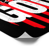 One Nation Under God American Flag Christian Jesus Poster (Ecke)