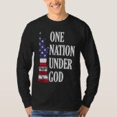 One Nation Under God Patriotic American T-Shirt (Vorderseite)