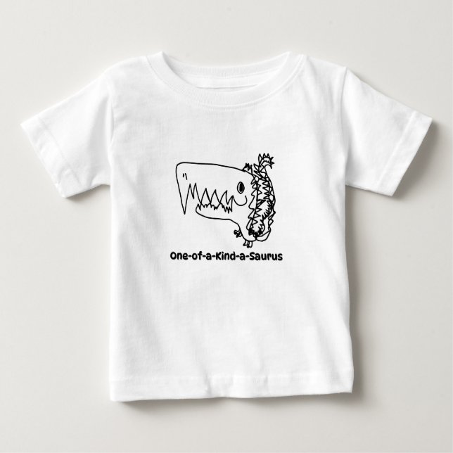 One-of-a-Kind-a-Saurus | Hand-Drawn Dinosaur Shirt (Vorderseite)
