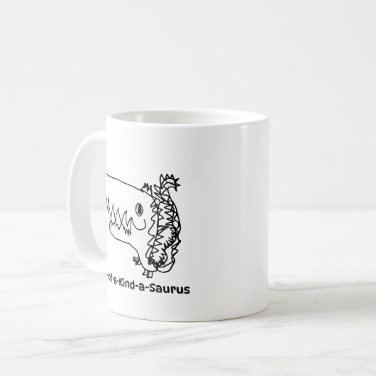 One-of-a-Kind-a-Saurus Mug | Roarsome Art Kaffeetasse (Vorderseite Links)