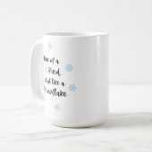 One of a Kind, Just Like a Snowflake Kaffeetasse (Vorderseite Links)