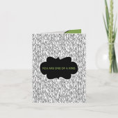 One of A Kind Karte (Vorderseite)