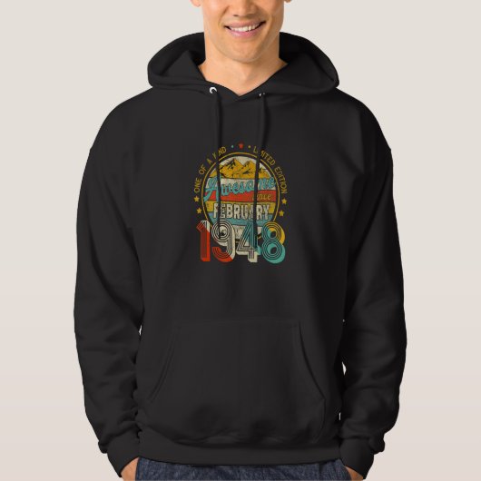 One Of A Kind Limited Edition Awesome Since Februa Hoodie (Vorderseite)