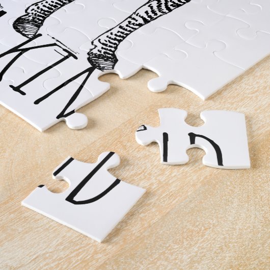 One Of A Kind Unique Zebra Puzzle (Seite)