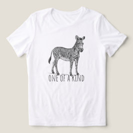 One Of A Kind Unique Zebra Tri-Blend Shirt