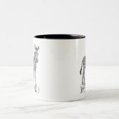 One Of A Kind Unique Zebra Zweifarbige Tasse (Mittel)