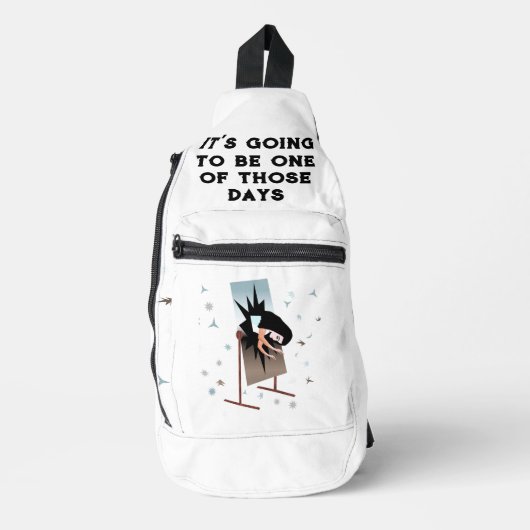 One of Those Days Print Cut Sew Sling Bag (Vorderseite)