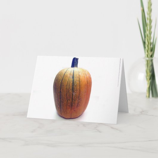 One Orange Pumpkin Karte (Vorderseite)