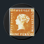 One Penny British Empire Mauritius Postage Briefma Magnet<br><div class="desc">Dies ist ein Scan eines Bilds einer Portografie des Britischen Empire aus dem Jahr 1847 und damit weltweit im öffentlichen Bereich. Der Scan wurde von David Feldman SA, Maurtius Classic Postage Briefmarke und Postgeschichte, Schweiz (1993) (Auktionskatalog), S. 31 Gratis-Gutschrift für Mr. Rabates und rettete 12% auf Zazzle-Bestellung zusätzlich zu einem...</div>