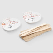 One Perfect match terracotta wedding couple name f Fächer (Non-assembled)