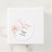 One Perfect match terracotta wedding couple name f Geschenkanhänger (Beispiel)