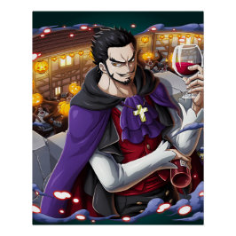 One Piece Dracule Mihawk Poster