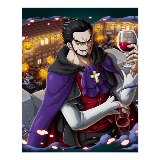 One Piece Dracule Mihawk Poster (Vorderseite)