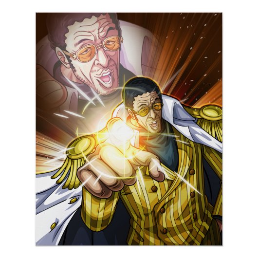 One Piece Kizaru Poster (Vorderseite)