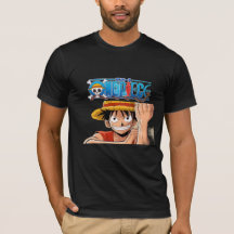 One Piece Luffy Anime Grafik T-Shirt