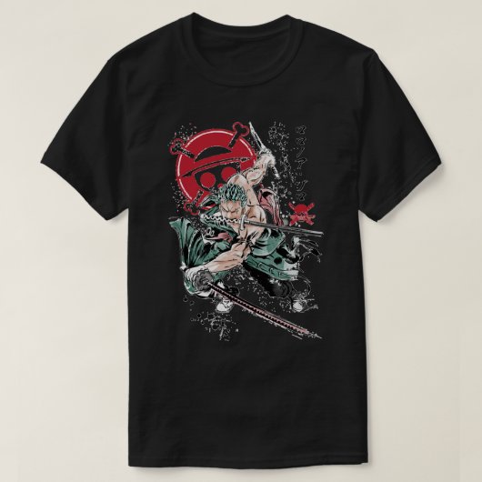 One Piece Roronoa Zoro Classic T-Shirt (Design vorne)